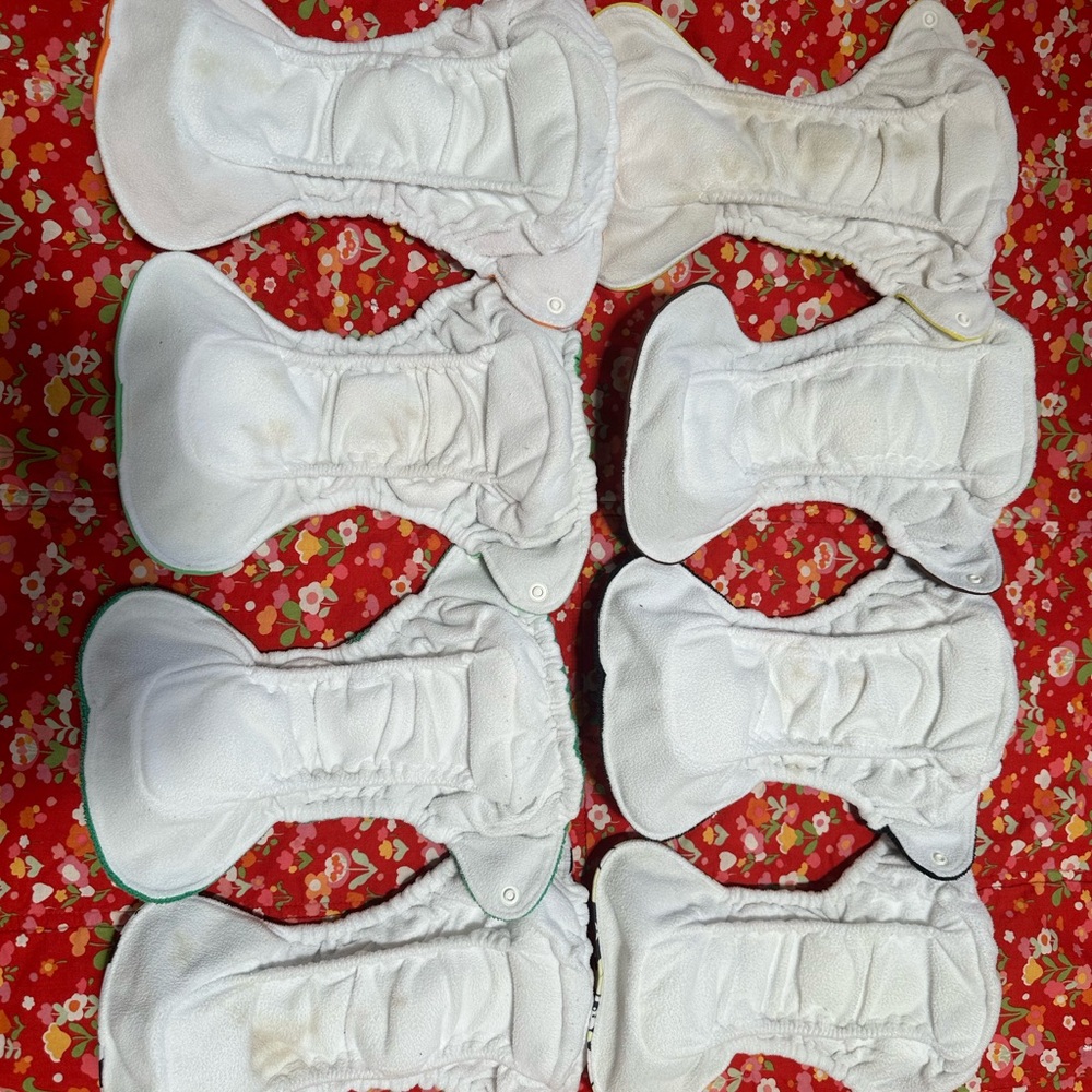 8 Newborn Cloth Diapers